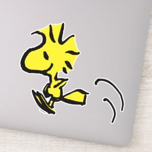 Peanuts Woodstock Jumping Sticker