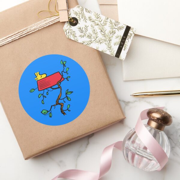 Peanuts___Woodstock_Napping_in_Snoopy's_Dish_Classic_Round_Sticker_5 Peanuts Woodstock Napping In Snoopys Dish Classic Round Sticker