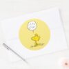 Peanuts___Woodstock_Speaks_Classic_Round_Sticker_3 Peanuts Woodstock Speaks Classic Round Sticker