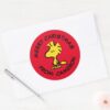Peanuts___Woodstock___Merry_Christmas_Classic_Round_Sticker_3 Peanuts Woodstock Merry Christmas Classic Round Sticker