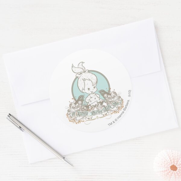 Pebbles_A_Little_Birdy_Told_Me_Classic_Round_Sticker_3 Pebbles A Little Birdy Told Me Classic Round Sticker