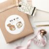Pebbles And Bam Bam We Love Classic Round Sticker
