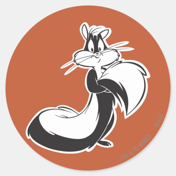 Penelope_Grabbing_Tail_Classic_Round_Sticker_1 Penelope Grabbing Tail Classic Round Sticker