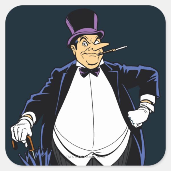 Penguin Square Sticker