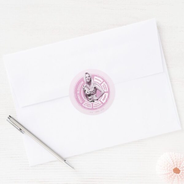 Penny_Blossom_Info_Graphic_Classic_Round_Sticker_3 Penny Blossom Info Graphic Classic Round Sticker
