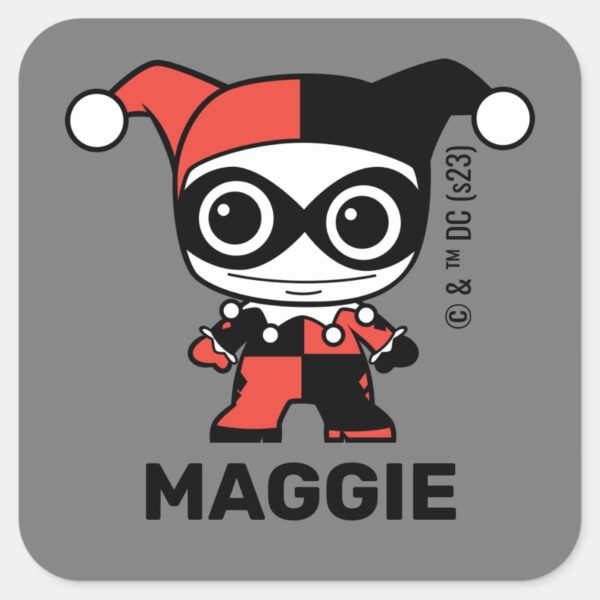 Personalized_Mini_Harley_Quinn_Kids'_Label_1 Personalized Mini Harley Quinn Kids Label