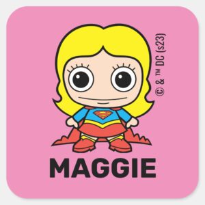 Personalized Mini Supergirl Kids Label