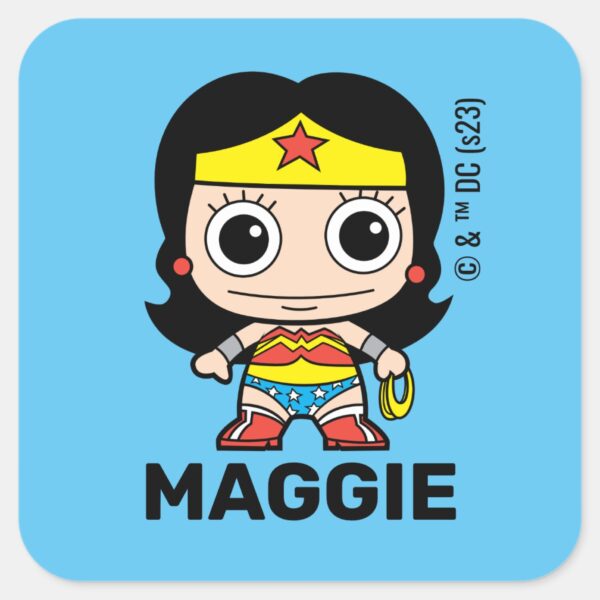 Personalized_Mini_Wonder_Woman_Kids'_Label_1 Personalized Mini Wonder Woman Kids Label