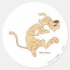 Pete_Puma_Excited_Classic_Round_Sticker_1 Pete Puma Excited Classic Round Sticker