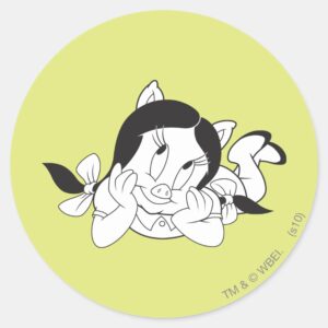 Petunia Dreaming Classic Round Sticker