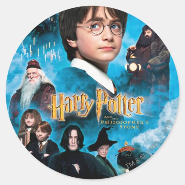 Philosopher's_Stone_Poster_Classic_Round_Sticker_1 Philosophers Stone Poster Classic Round Sticker