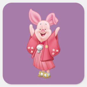 Piglet 10 Square Sticker