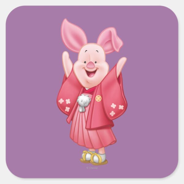 Piglet_10_square_sticker_1 Piglet 10 Square Sticker