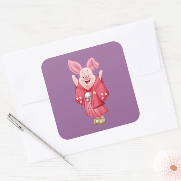 Piglet_10_square_sticker_3 Piglet 10 Square Sticker