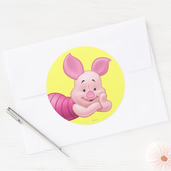 Piglet_1_classic_round_sticker_3 Piglet 1 Classic Round Sticker