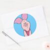 Piglet_3_classic_round_sticker_3 Piglet 3 Classic Round Sticker