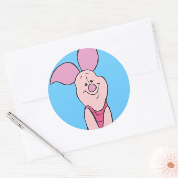 Piglet_3_classic_round_sticker_3 Piglet 3 Classic Round Sticker