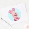 Piglet_4_classic_round_sticker_3 Piglet 4 Classic Round Sticker