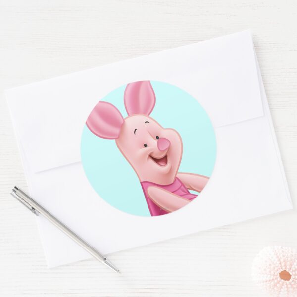 Piglet_4_classic_round_sticker_3 Piglet 4 Classic Round Sticker
