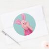 Piglet_5_classic_round_sticker_3 Piglet 5 Classic Round Sticker