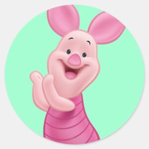 Piglet 7 Classic Round Sticker