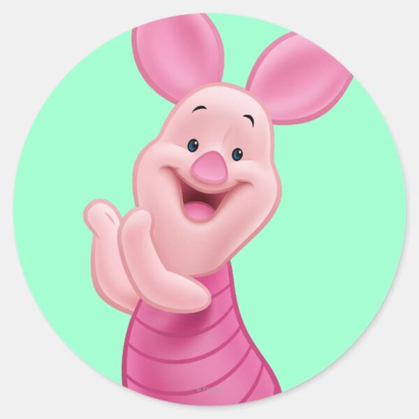 Piglet_7_classic_round_sticker_1 Piglet 7 Classic Round Sticker