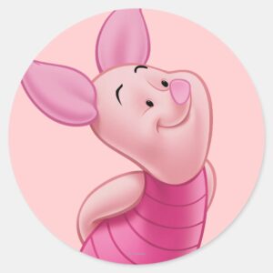 Piglet 9 Classic Round Sticker