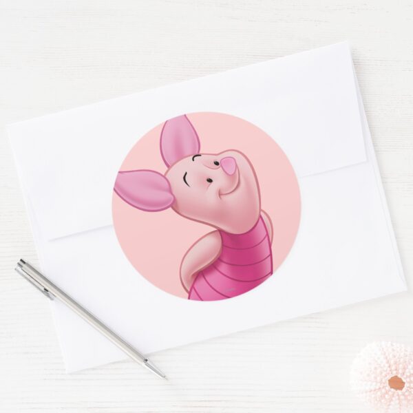 Piglet_9_classic_round_sticker_3 Piglet 9 Classic Round Sticker