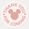 Pink_Minnie_Mouse_Confetti_Girl's_First_Birthday_Classic_Round_Sticker_2 Pink Minnie Mouse Confetti Girls First Birthday Classic Round Sticker