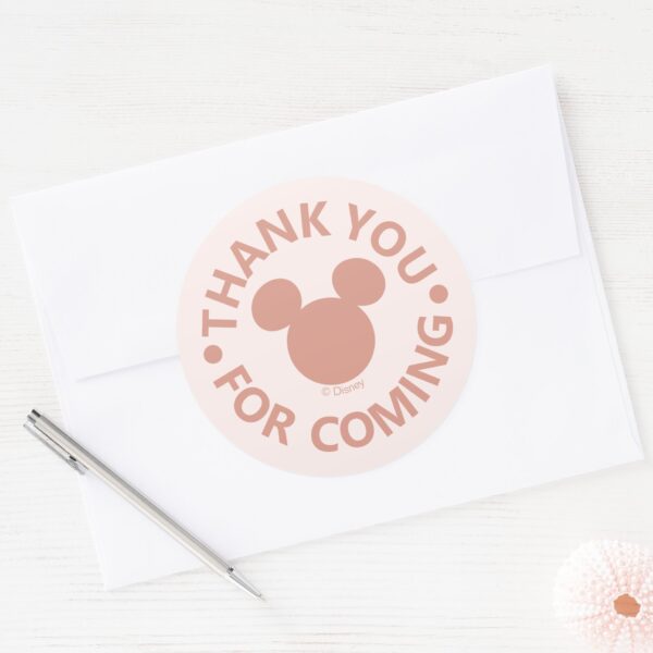 Pink_Minnie_Mouse_Confetti_Girl's_First_Birthday_Classic_Round_Sticker_4 Pink Minnie Mouse Confetti Girls First Birthday Classic Round Sticker