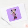 Pink_Minnie___Cute_Pose_Square_Sticker_3 Pink Minnie Cute Pose Square Sticker