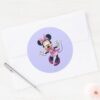Pink_Minnie___Hands_Out_Classic_Round_Sticker_3 Pink Minnie Hands Out Classic Round Sticker