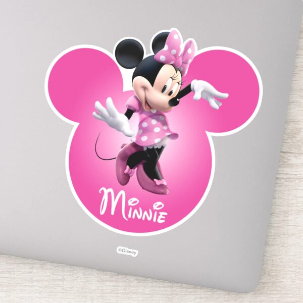 Pink_Minnie___Mickey_Head_Icon_Sticker_1 Pink Minnie Mickey Head Icon Sticker
