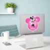 Pink Minnie Mickey Head Icon Sticker