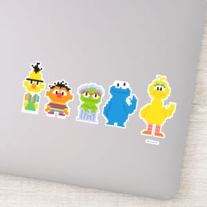 Pixel_Sesame_Street_Characters_Sticker_1 Pixel Sesame Street Characters Sticker