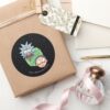 Pixelverse Rick And Morty Portal Graphic Classic Round Sticker