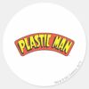 Plastic_Man_Logo_Classic_Round_Sticker_1 Plastic Man Logo Classic Round Sticker