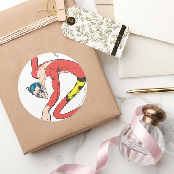 Plastic_Man_Shape-Shifts_Classic_Round_Sticker_5 Plastic Man Shape Shifts Classic Round Sticker