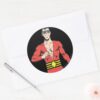 Plastic_Man_Stands_Classic_Round_Sticker_3 Plastic Man Stands Classic Round Sticker