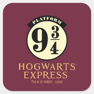 Platform_9_3_4_HOGWARTS™_EXPRESS_Icon_Square_Sticker_1 Platform 9 3 4 HOGWARTS™ EXPRESS Icon Square Sticker