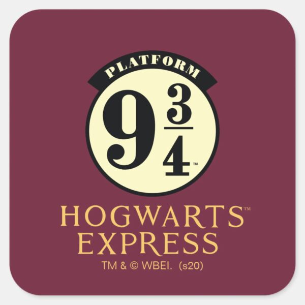 Platform_9_3_4_HOGWARTS™_EXPRESS_Icon_Square_Sticker_1 Platform 9 3 4 HOGWARTS™ EXPRESS Icon Square Sticker