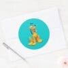 Pluto___Cartoon_Side_Classic_Round_Sticker_3 Pluto Cartoon Side Classic Round Sticker