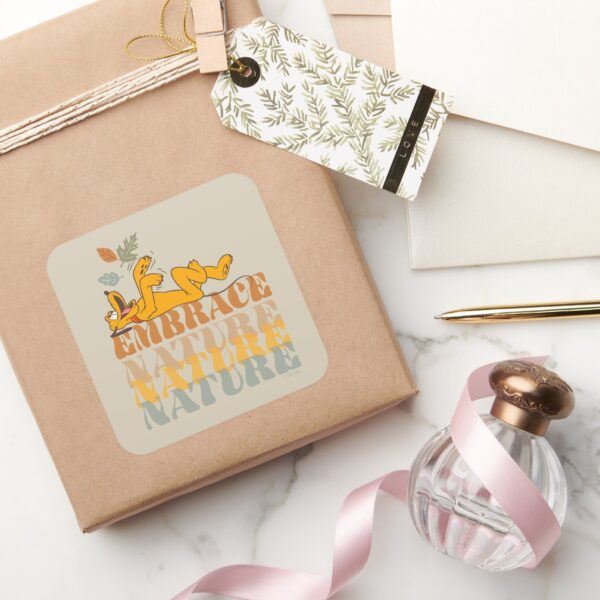 Pluto___Embrace_Nature_Square_Sticker_5 Pluto Embrace Nature Square Sticker