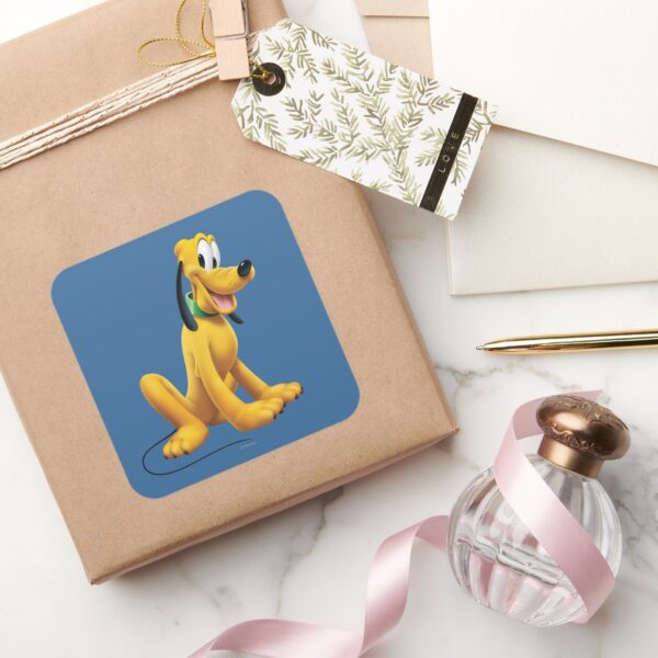 Pluto___Eyes_to_Side_Square_Sticker_5 Pluto Eyes To Side Square Sticker