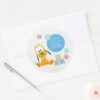 Pluto___First_Birthday_Classic_Round_Sticker_3 Pluto First Birthday Classic Round Sticker