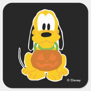 Pluto Halloween Square Sticker