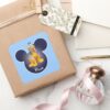 Pluto Mickey Head Icon Square Sticker