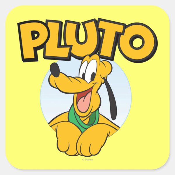 Pluto___Pup_with_Name_Square_Sticker_1 Pluto Pup With Name Square Sticker