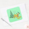 Pluto_at_Christmas_Square_Sticker_3 Pluto At Christmas Square Sticker
