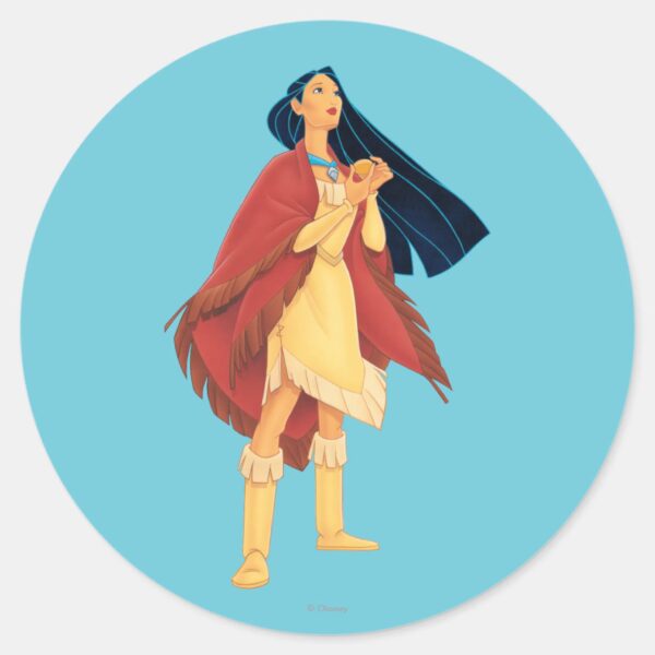 Pocahontas_Cape_Classic_Round_Sticker_1 Pocahontas Cape Classic Round Sticker